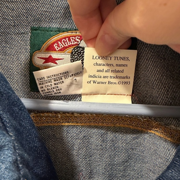 VTG 90s LOONEY TUNES Denim Jacket - Picture 5 of 6